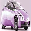 Mauve small car puzzle spel