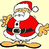 Old santa claus coloring spel