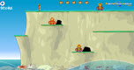 Monkey cliff diving spel