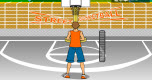 Straatbasketbal spel